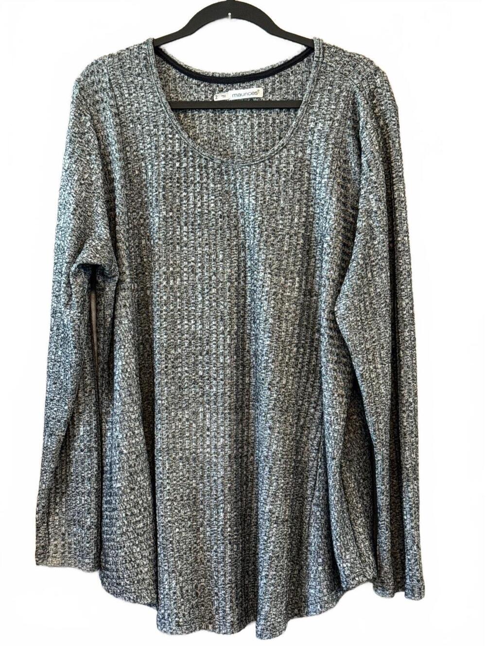 Maurices Women's Long Sleeve Gray Knit Sweater Size 2